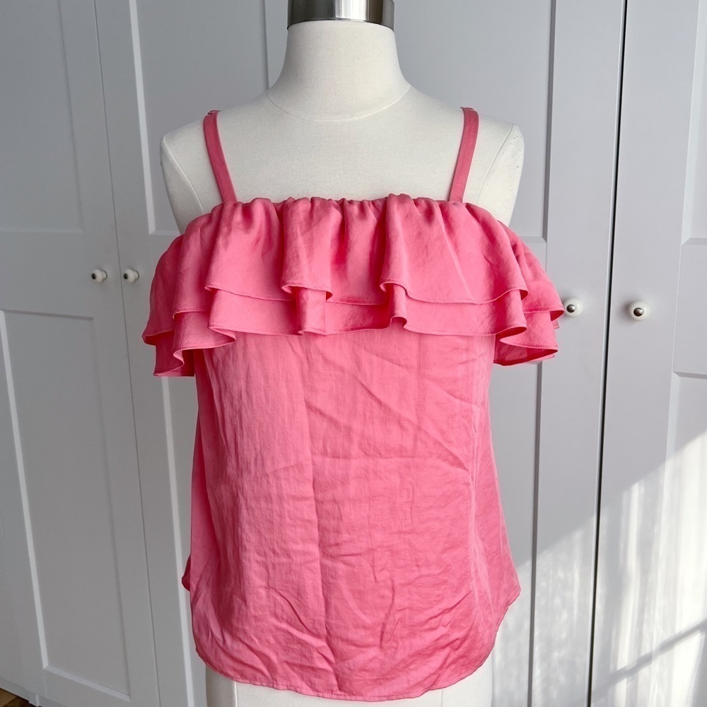 Talbots Silky Ruffle Top sz. Small
